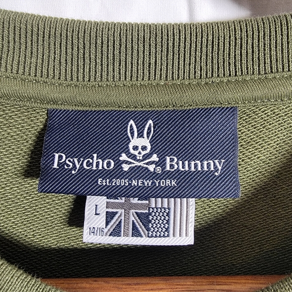 Psycho Bunny Green Crewneck Sweater - Picture 2 of 6